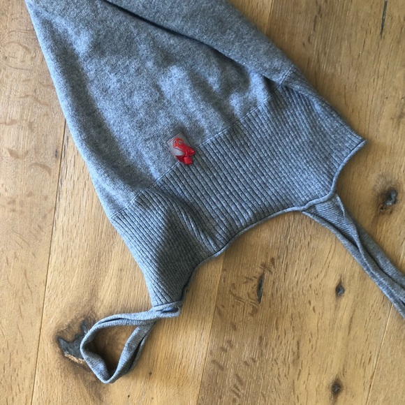 Short gray dress with buttons - Picture 3 of 3